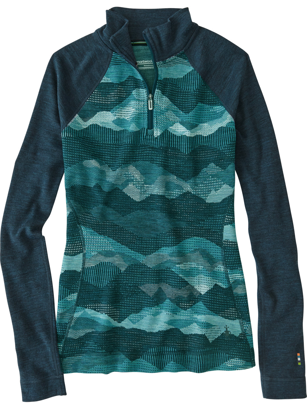 Wonder Woman 1/4 Zip Long Sleeve Top - Print