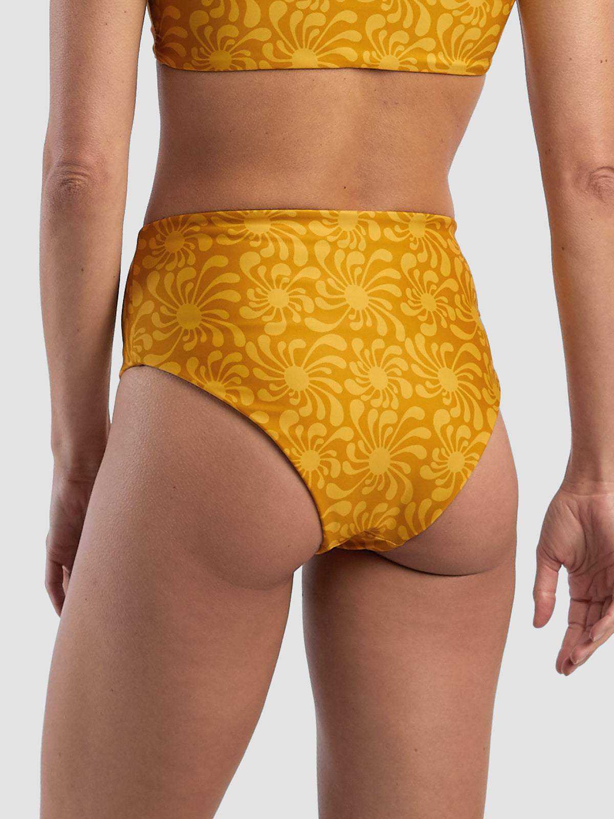 Lucky High Waisted Bikini Bottom - Soleil