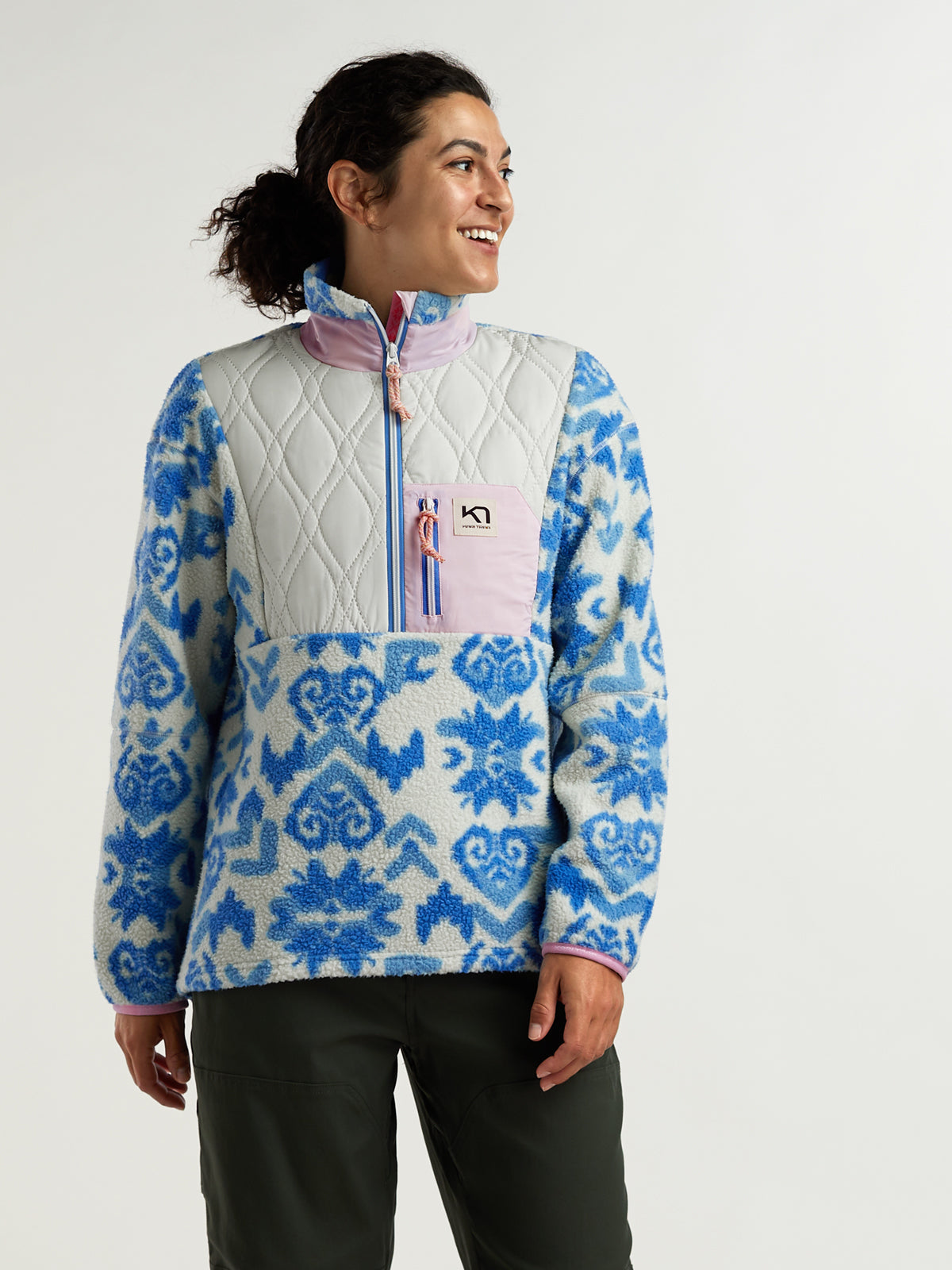 Rothe Quilted 1/2 Zip Pullover