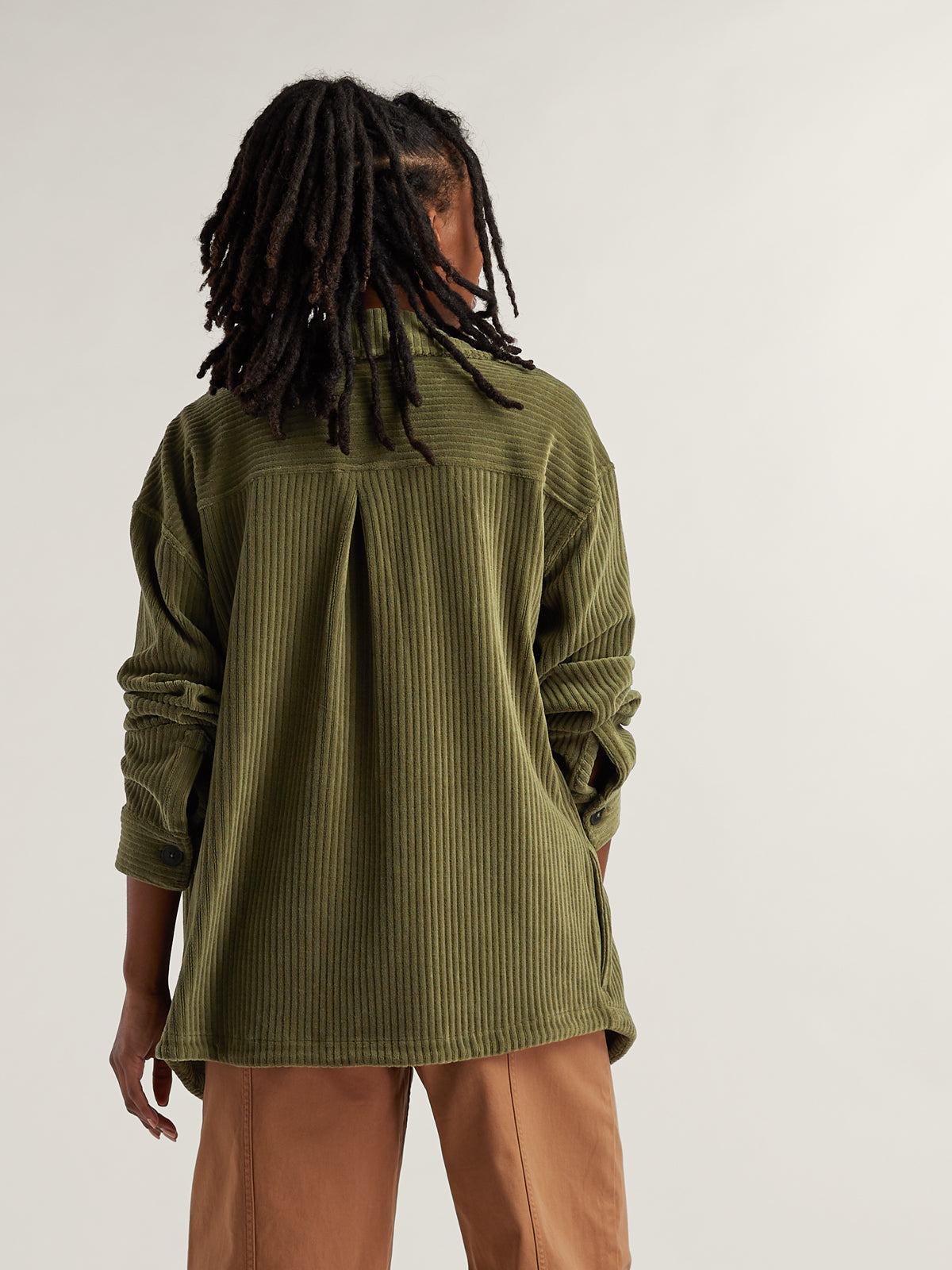 Hudson Stretch Cord Shacket