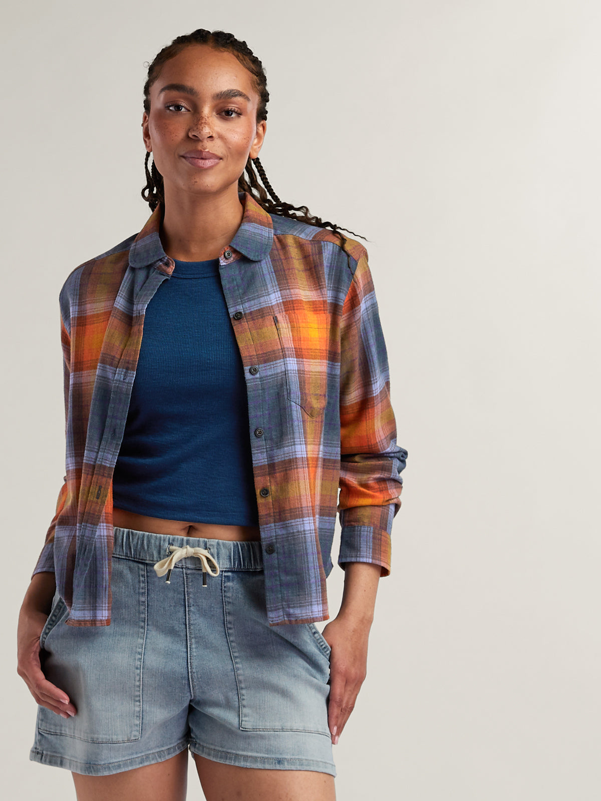 Plaiditude Cropped Shirt