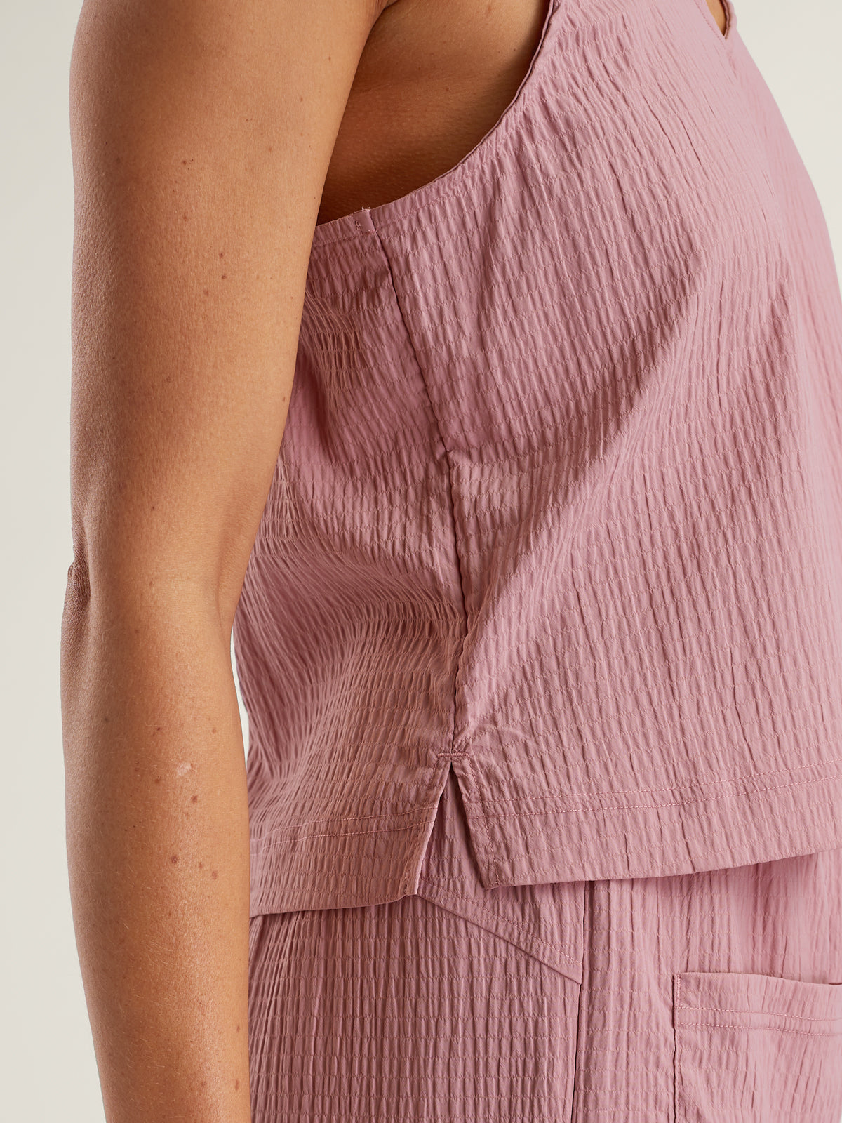Meridian Crinkle Tank Top