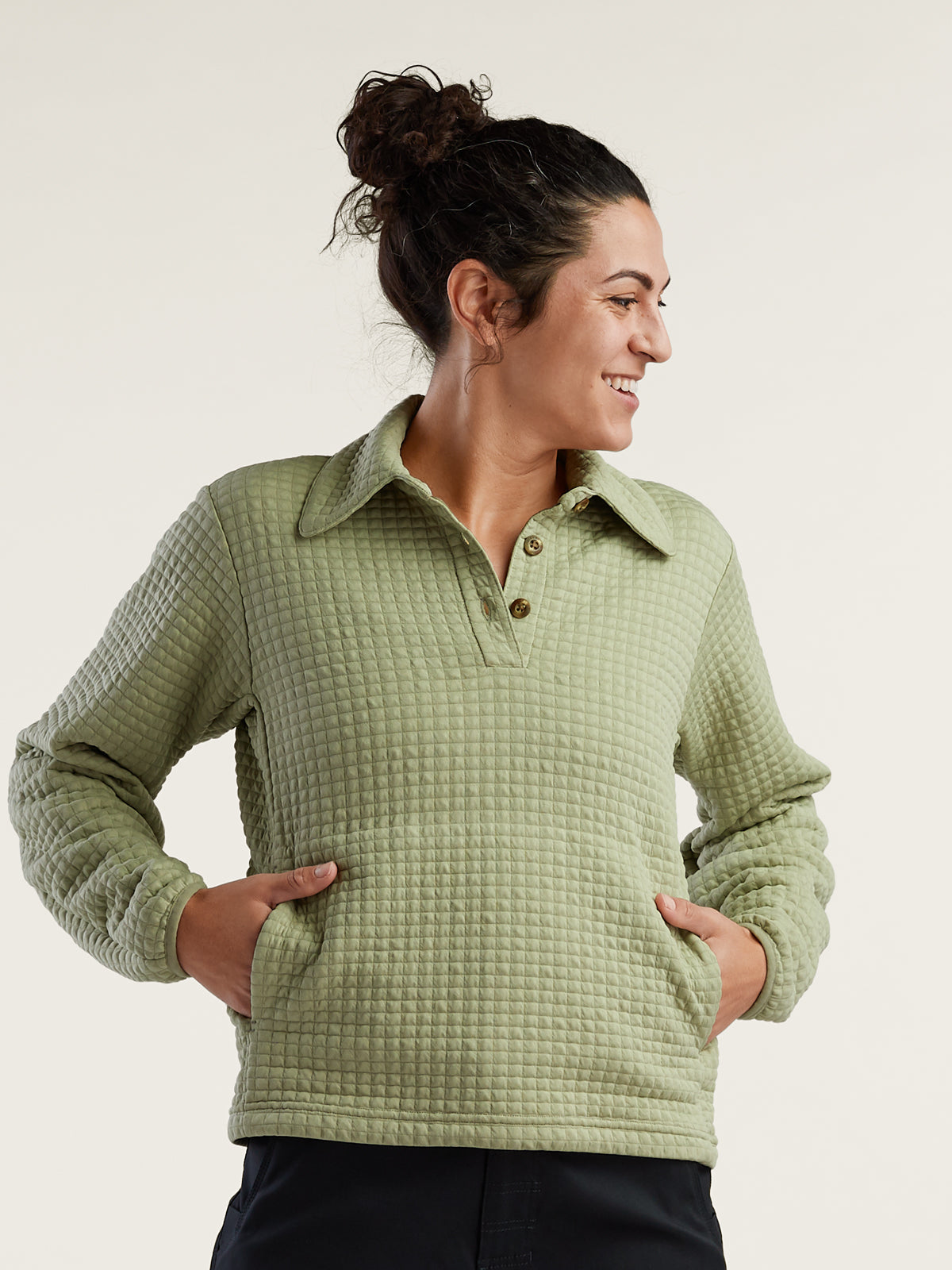 Hikerkind Quilted Fleece Pullover