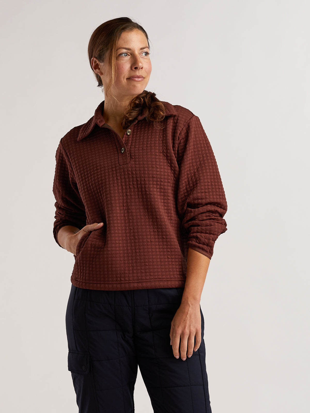 Hikerkind Quilted Fleece Pullover