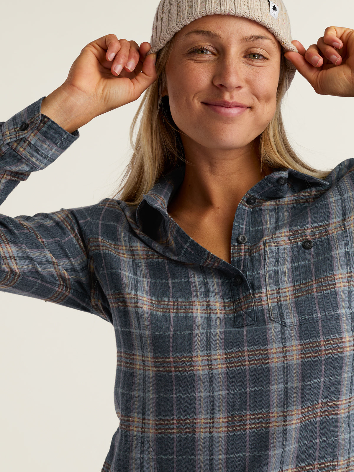 Plaiditude Long Sleeve Dress