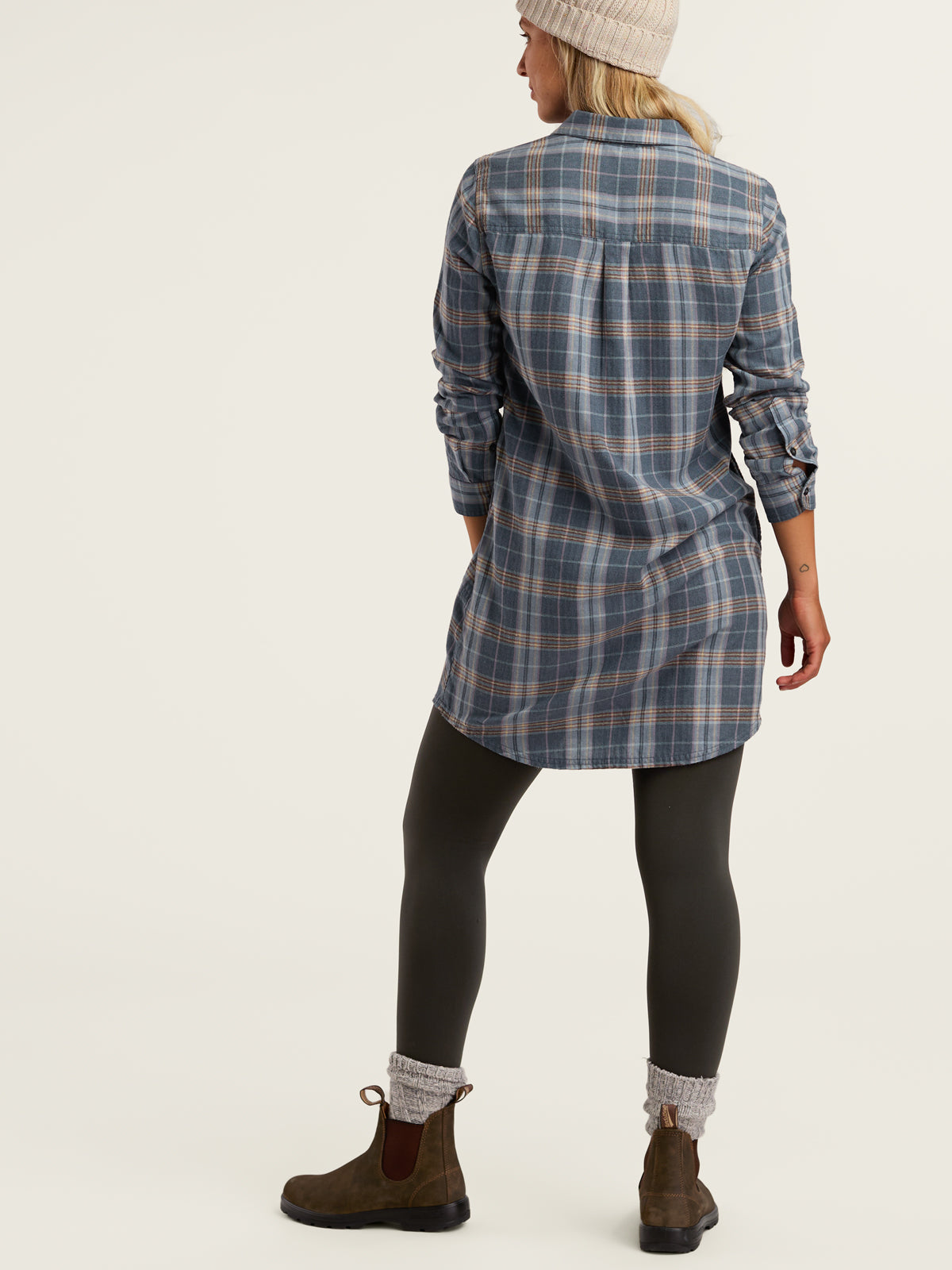 Plaiditude Long Sleeve Dress