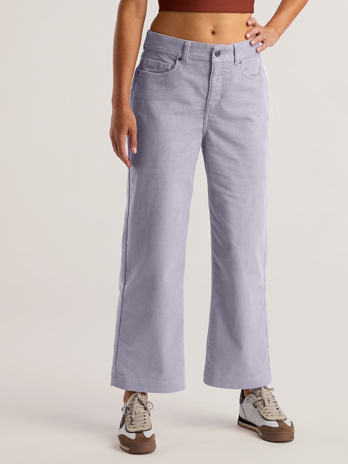 Miraculous Wide Leg Cropped Corduroy Pants