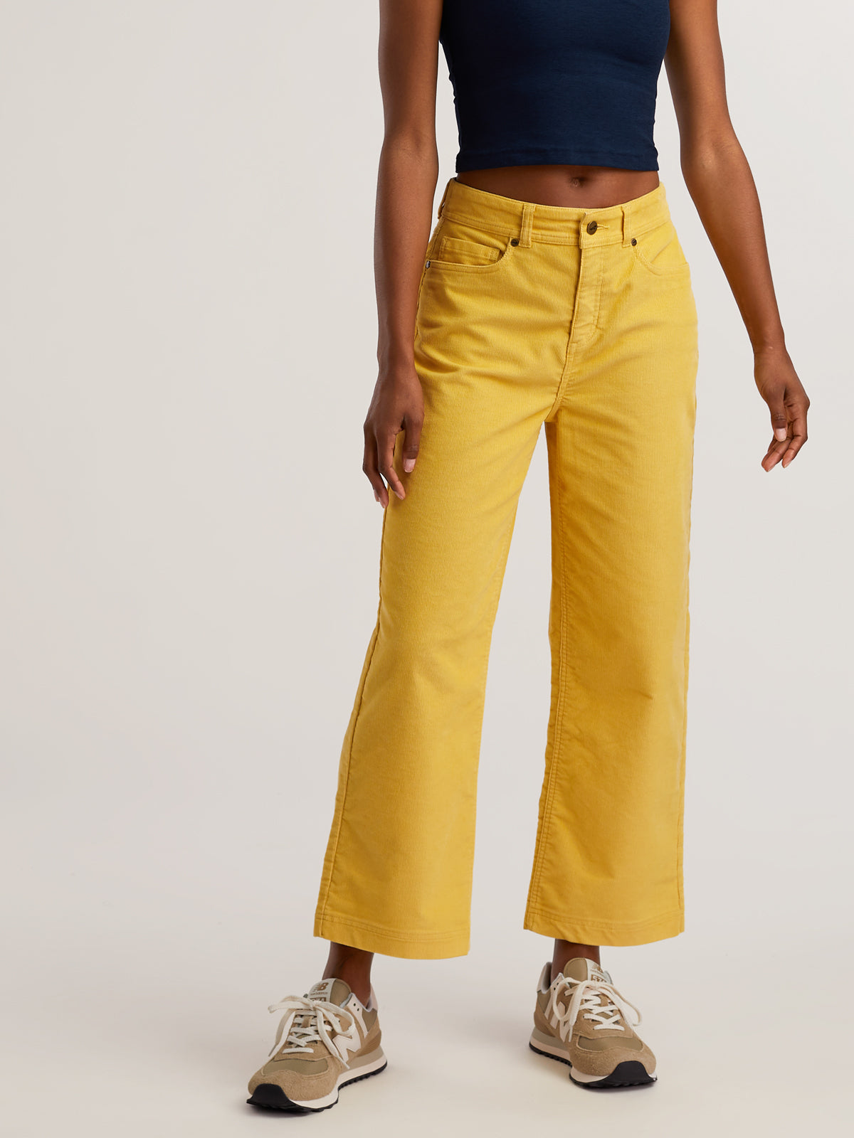 Miraculous Wide Leg Cropped Corduroy Pants
