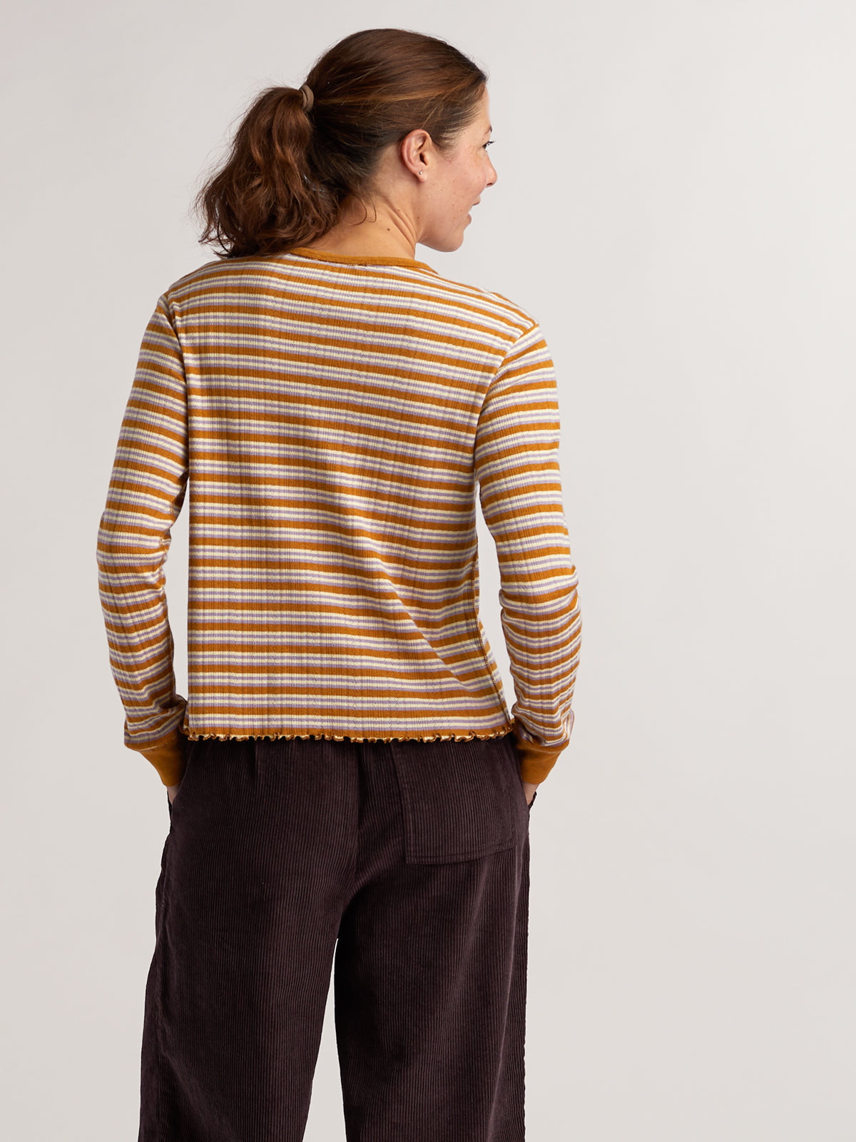 Foothill Pointelle Long Sleeve Crew