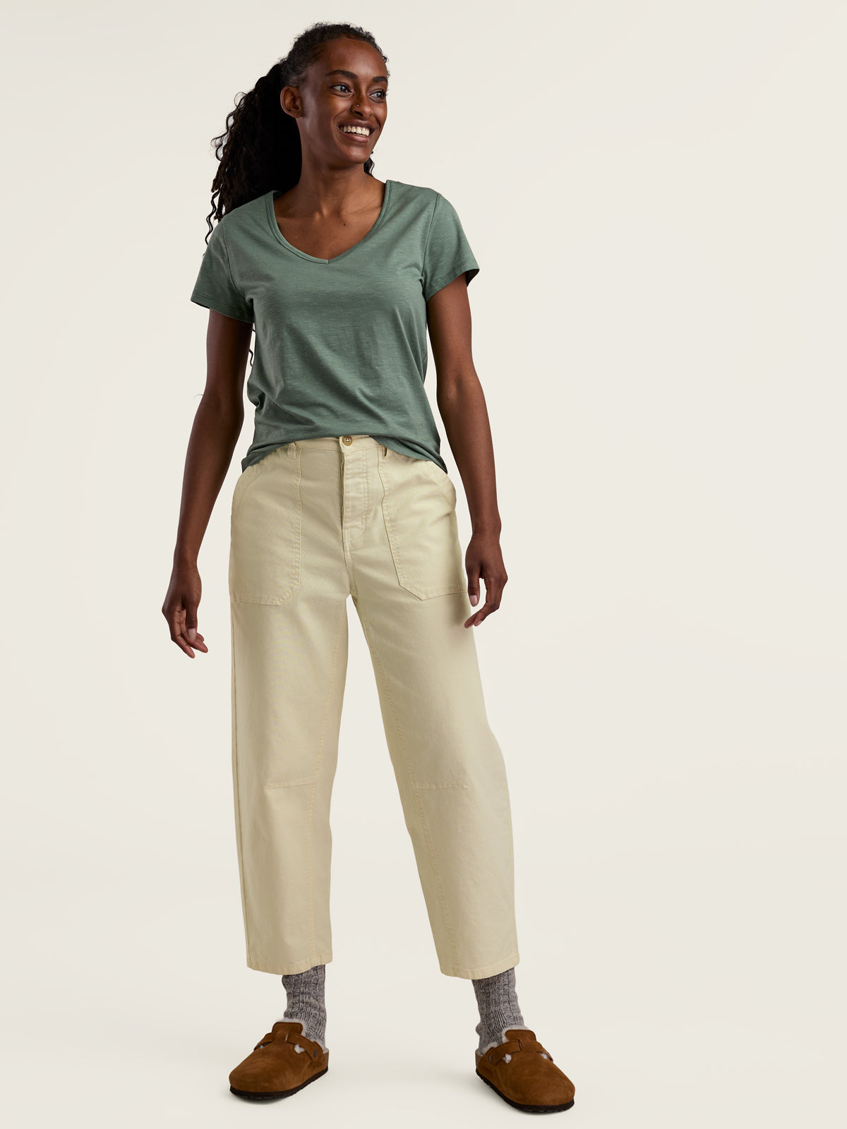 Bishop Barrel Leg Pants
