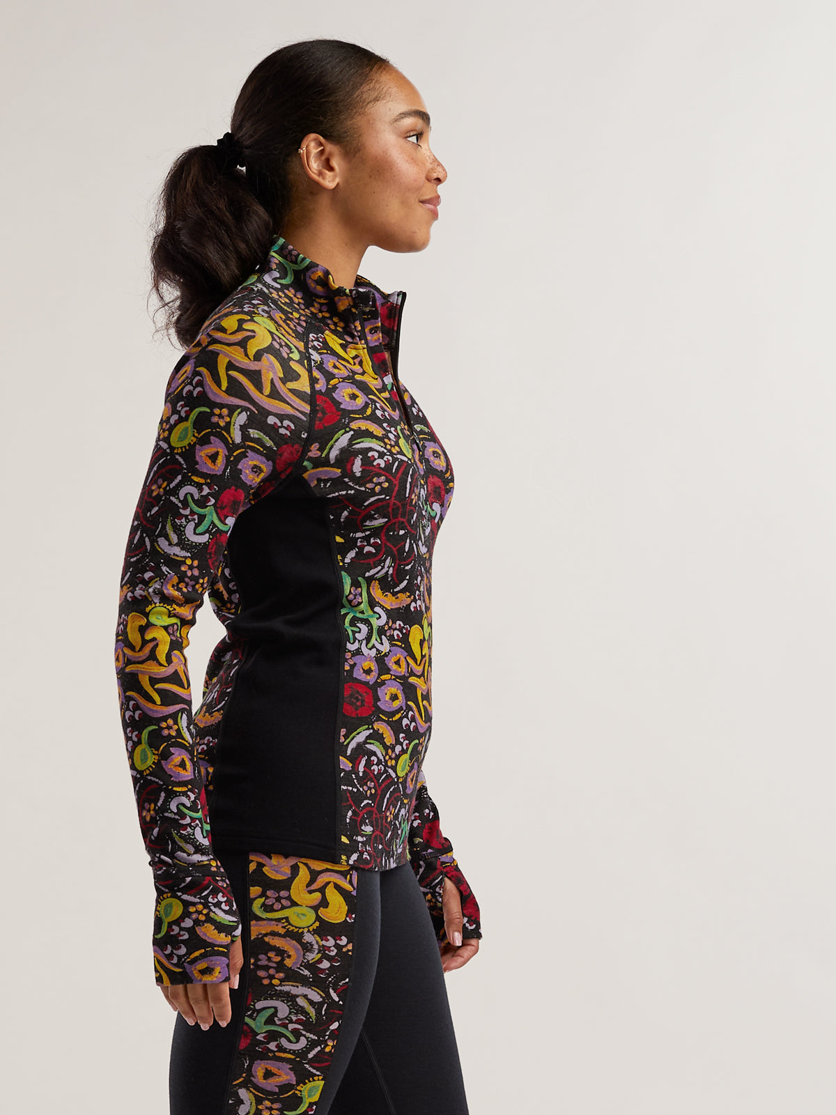 Bassett 1/4 Zip Long Sleeve Top