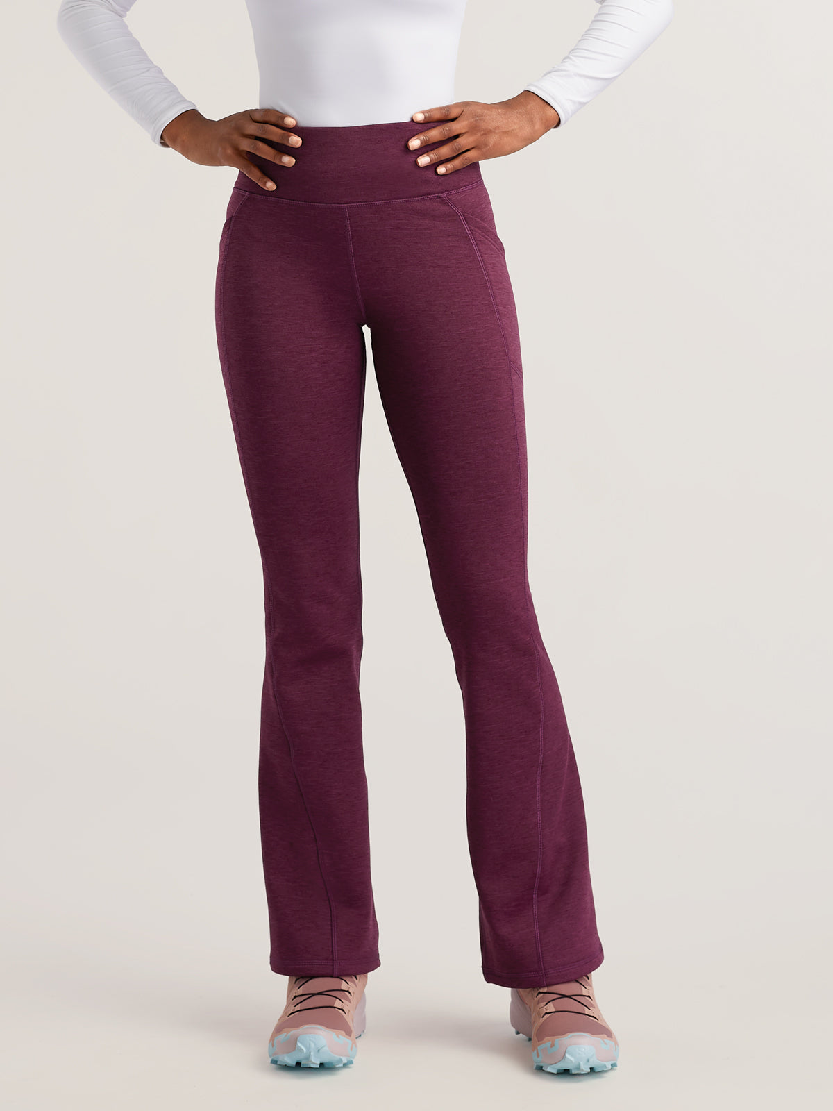 Crash Fleece Lined Flare Pants - Long