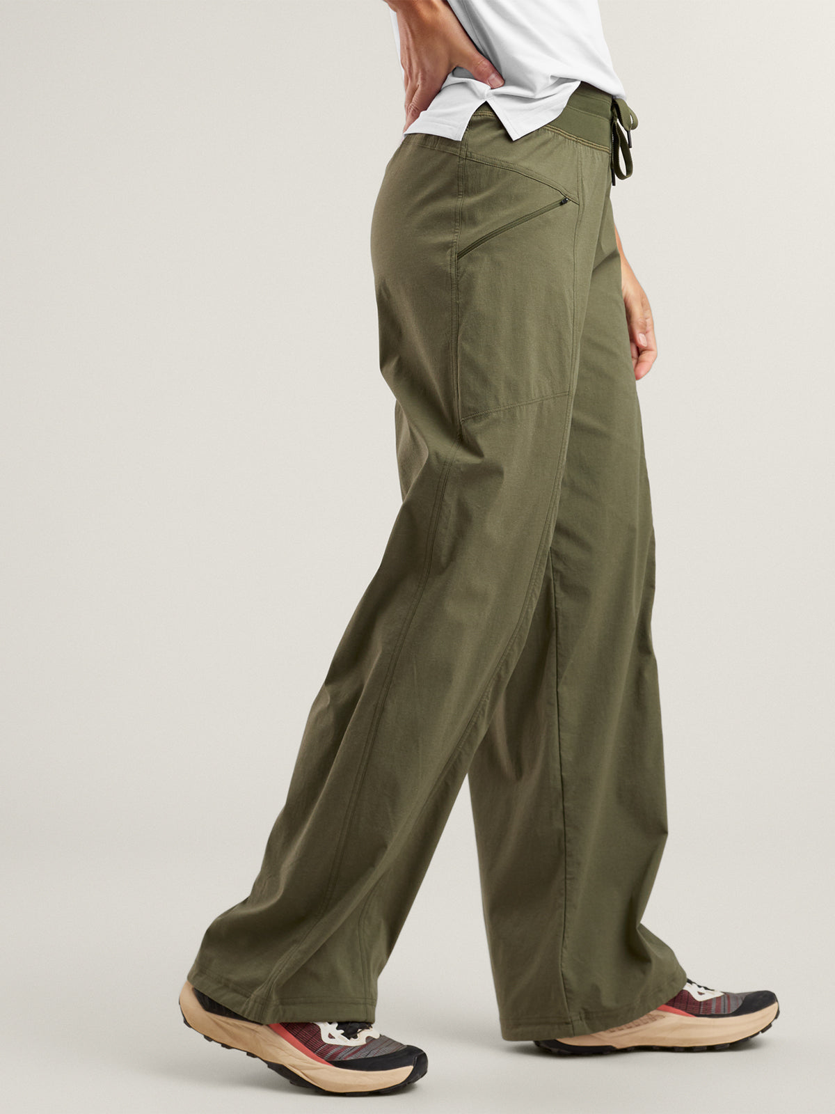 Evergreen Wide Leg Hiking Pants
