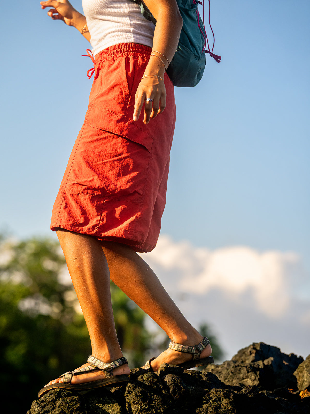 Pavana Long Cargo Shorts