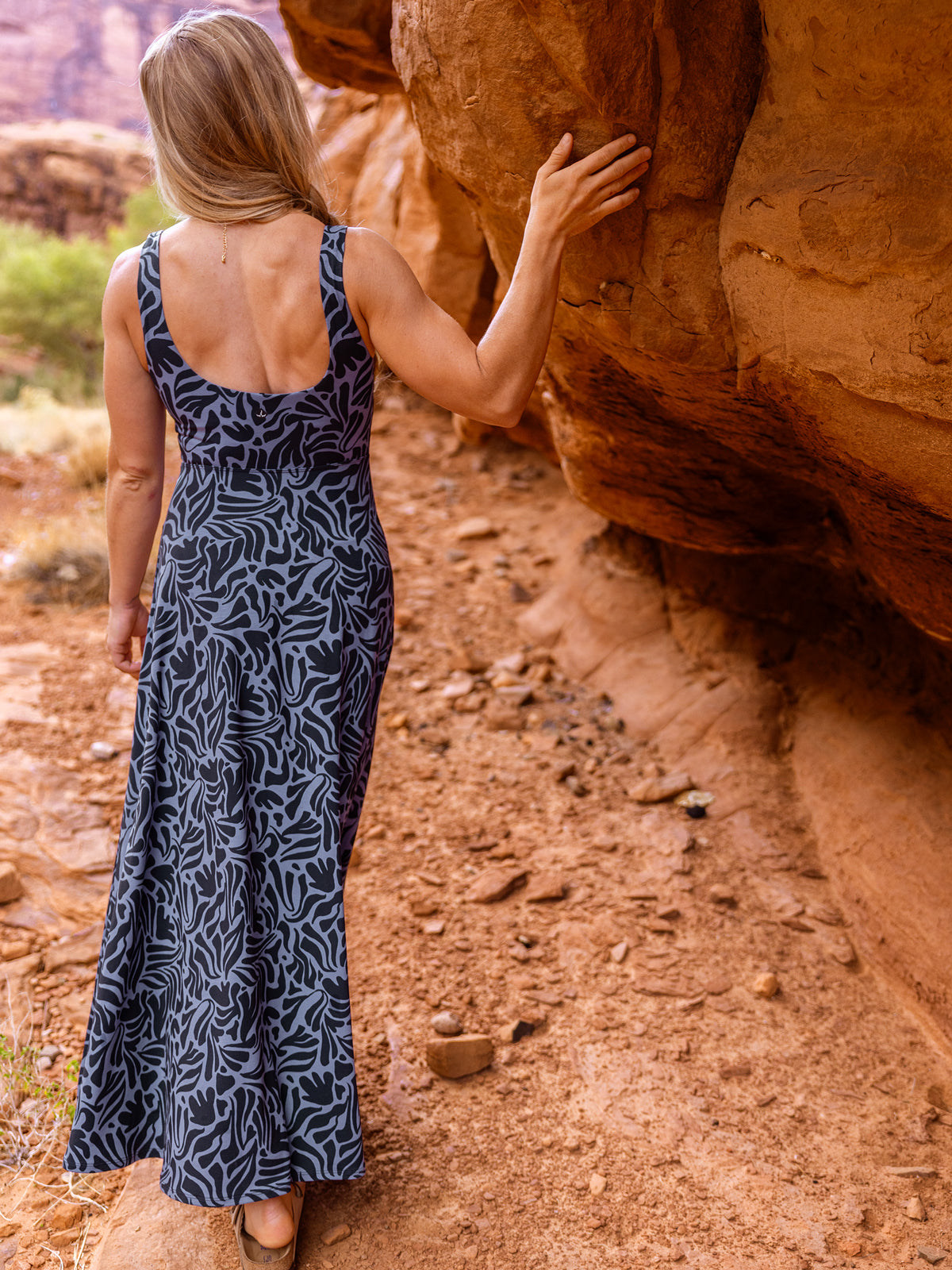 Liberty Scoop Neck Maxi Dress