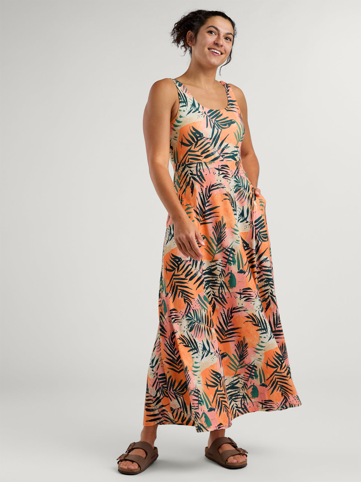 Liberty Scoop Neck Maxi Dress