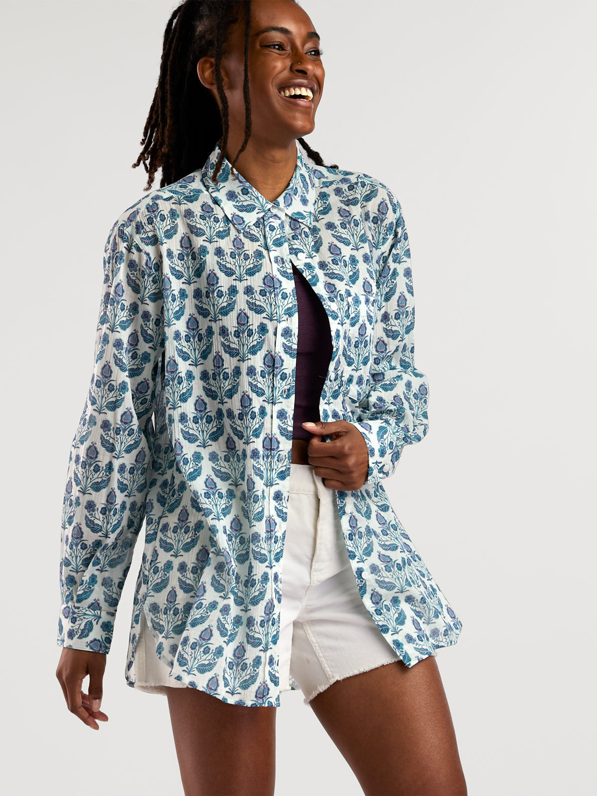 Moorea Gauze Tunic Top