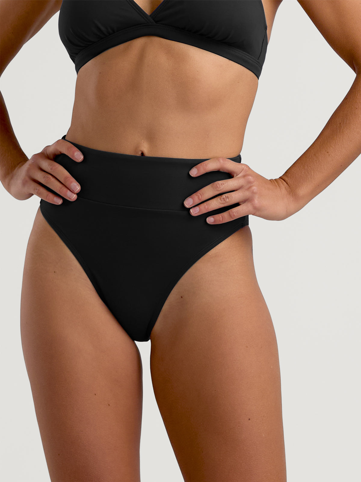 Left Coast High Rise Bikini Bottom - Solid