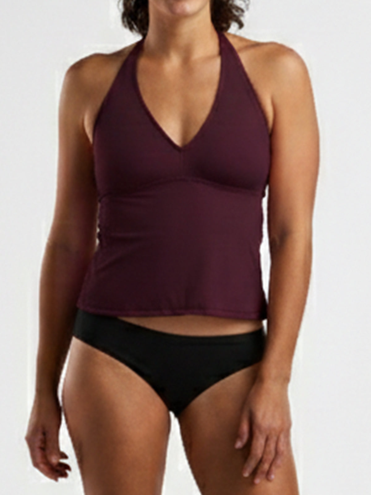 Makai Halter Tankini Top - Solid