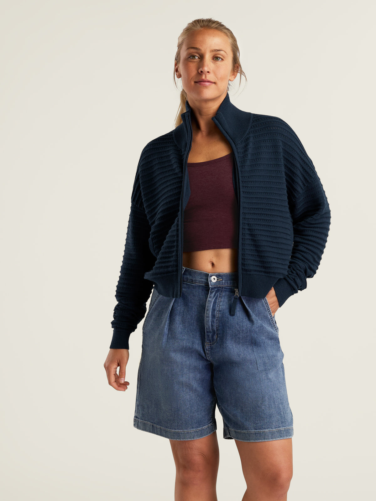 Avila Full Zip Sweater