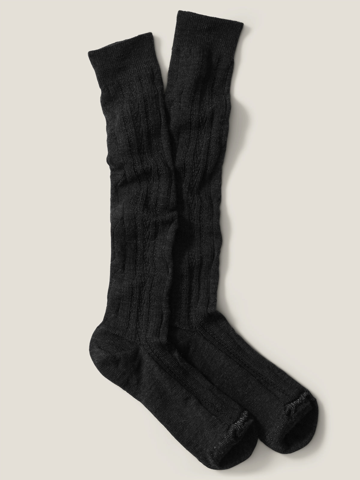 Cable Knee High Socks