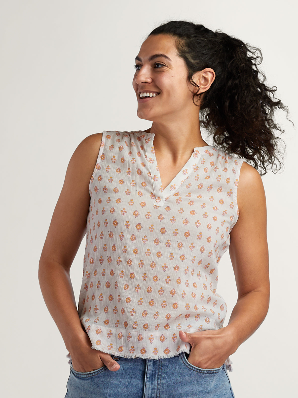 Moorea Gauze Sleeveless Top