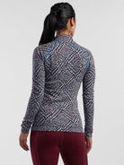 Wonder Woman 1/4 Zip Long Sleeve Top - Print all-groups