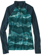 Wonder Woman 1/4 Zip Long Sleeve Top - Print
