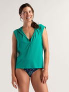 Sunbuster 1/4 Zip Cap Sleeve Hoodie