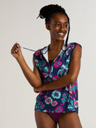 Sunbuster 1/4 Zip Cap Sleeve Hoodie