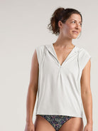 Sunbuster 1/4 Zip Cap Sleeve Hoodie