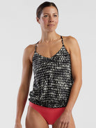 Steady Blouson Tankini Top - Triangular all-groups