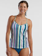Stinson Tankini Top - Watercolor Stripe all-groups
