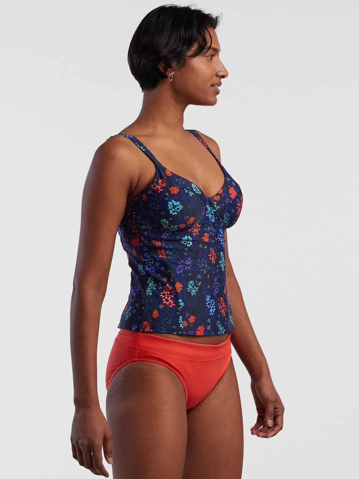 Bodacious 2.0 Underwire Tankini Top - Starlight Garden