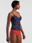 Bodacious 2.0 Underwire Tankini Top - Starlight Garden all-groups