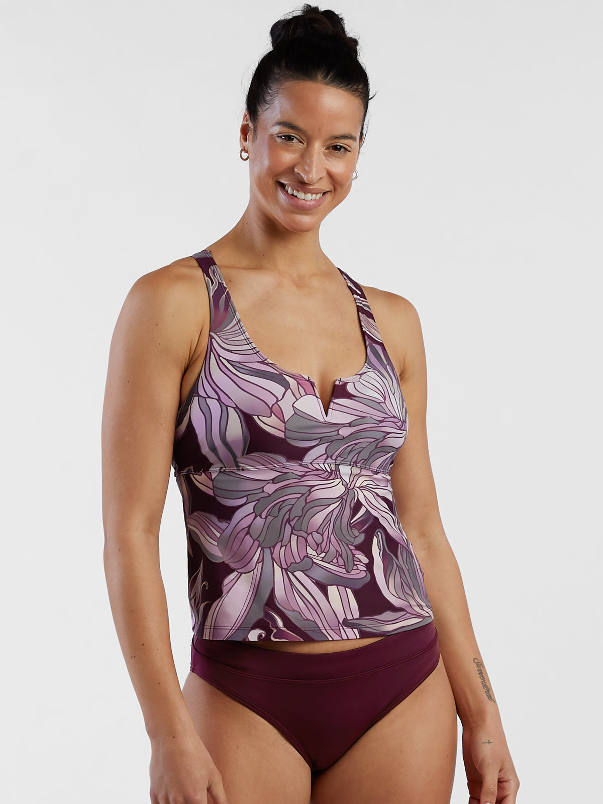 Aria Tankini Top - Magnolia