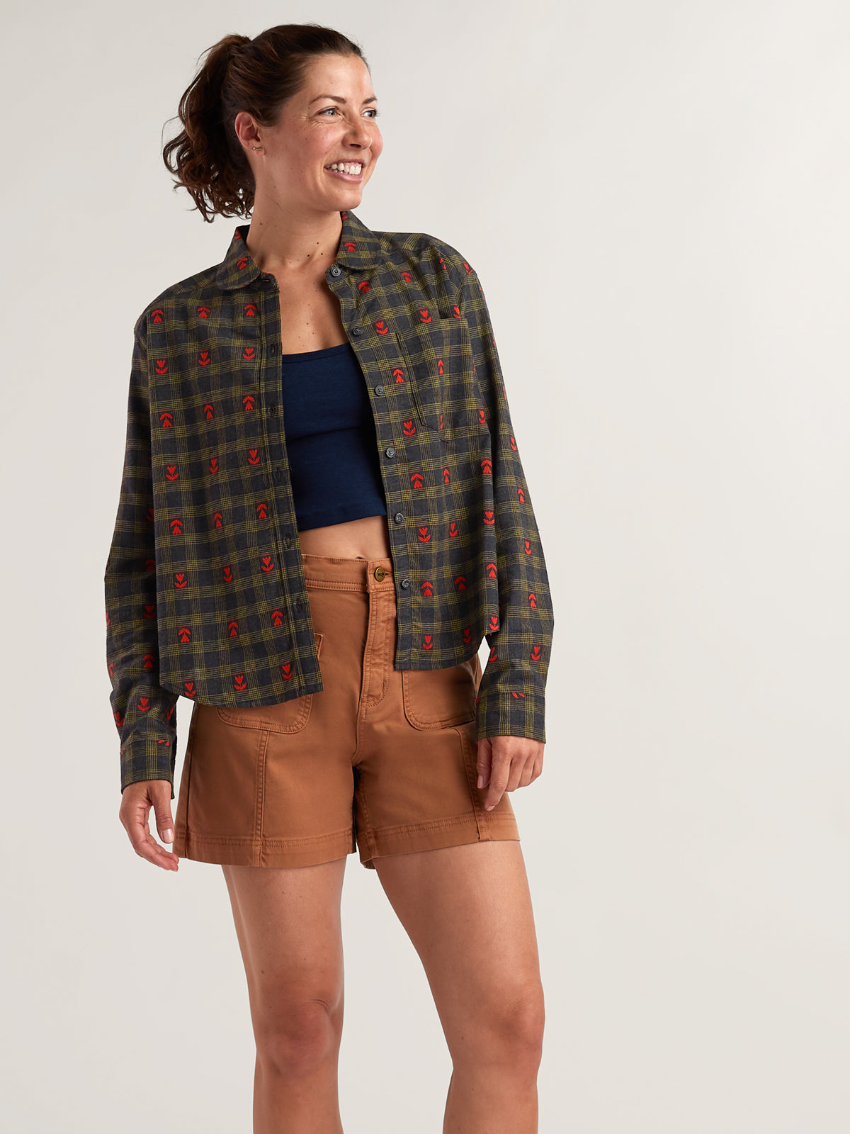 Plaiditude Cropped Shirt