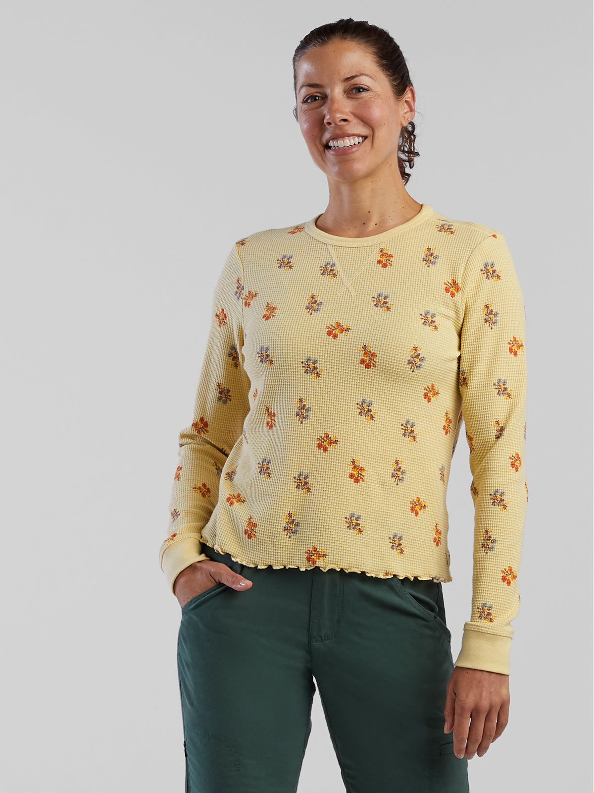 Foothill Waffle Long Sleeve Top