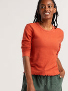 Foothill Waffle Long Sleeve Top
