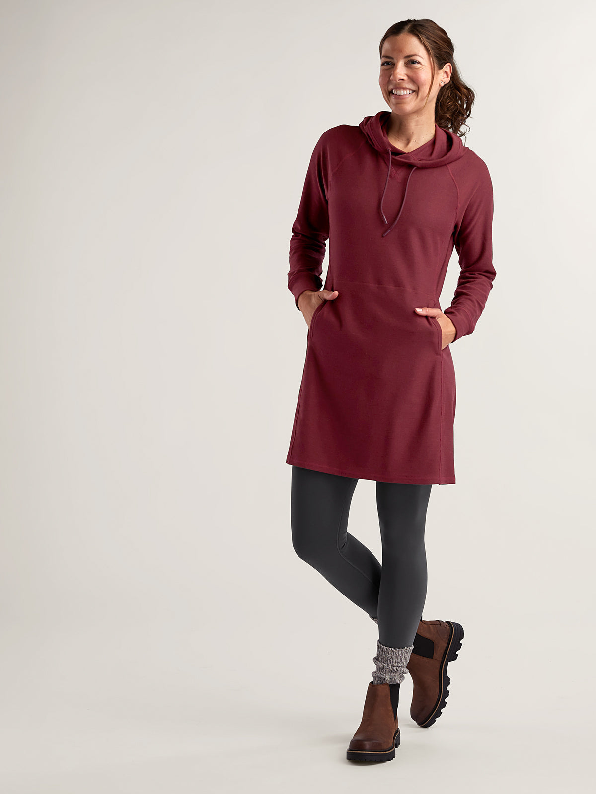 Hibernation Raglan Hoodie Dress