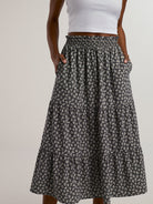 Crusher Tiered Midi Skirt all-groups