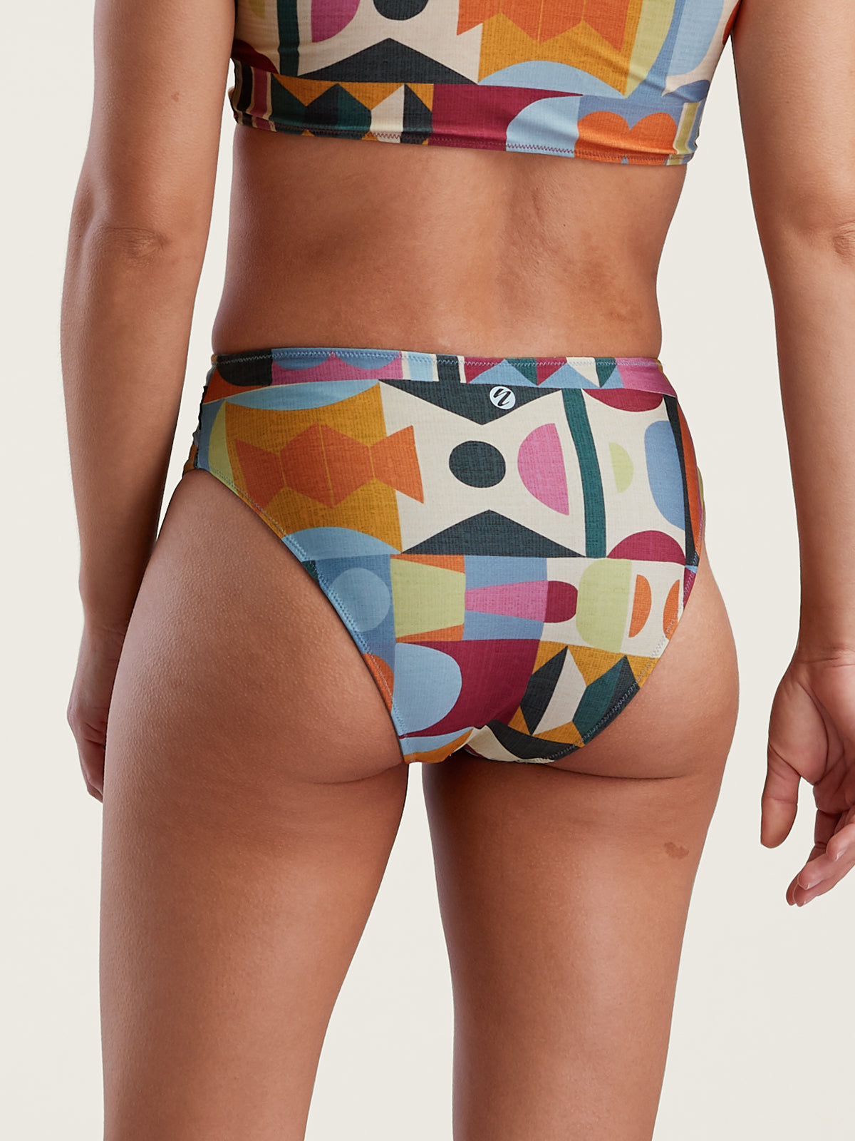 Reversible High Leg Bikini Bottom