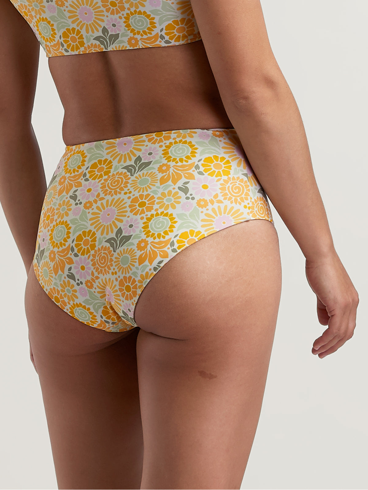 Lucky High Waisted Bikini Bottom - Reef