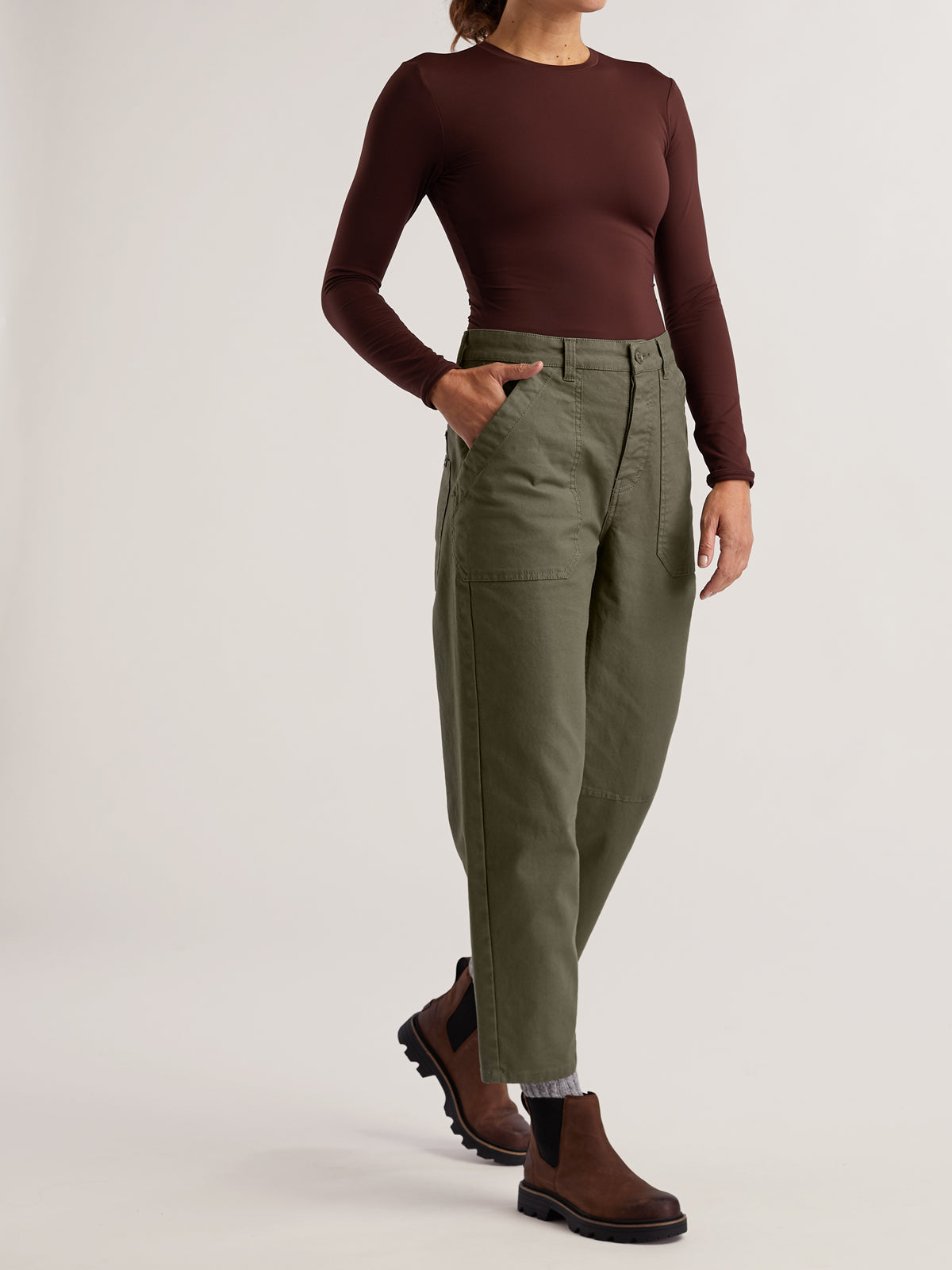 Bishop Barrel Leg Pants