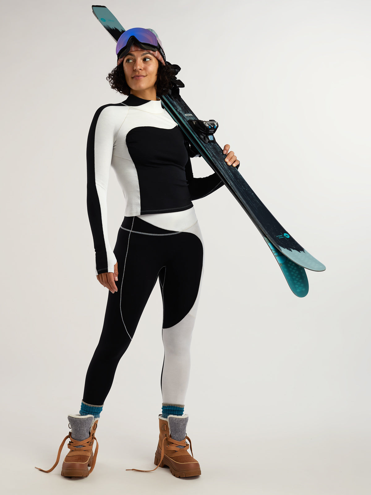 Wool Sculpt Mock Neck Base Layer