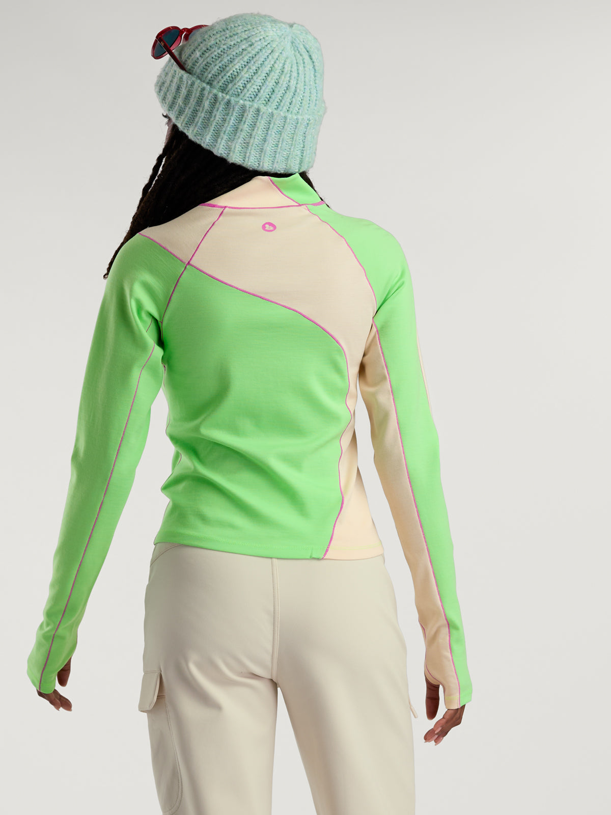 Wool Sculpt Mock Neck Base Layer