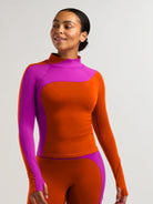 Wool Sculpt Mock Neck Base Layer