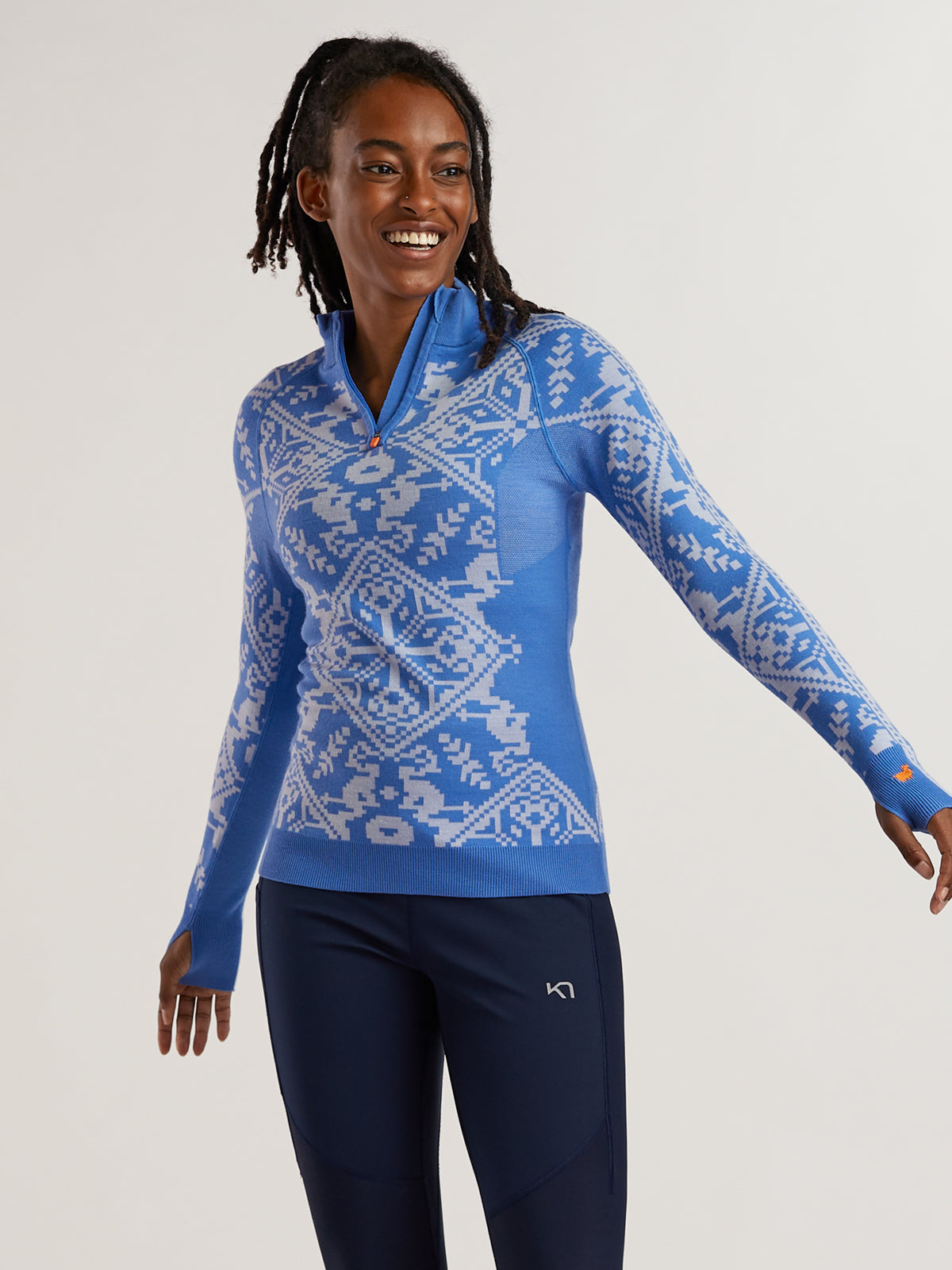 トップス rai Kari Traa Women's Saga Half Zip Wool Performance Top – Title Nine