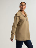 Peaceful Rib Half Zip Sweatshirt all-groups