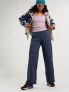 Crash Fleece Lined Wide Leg Pants - Long